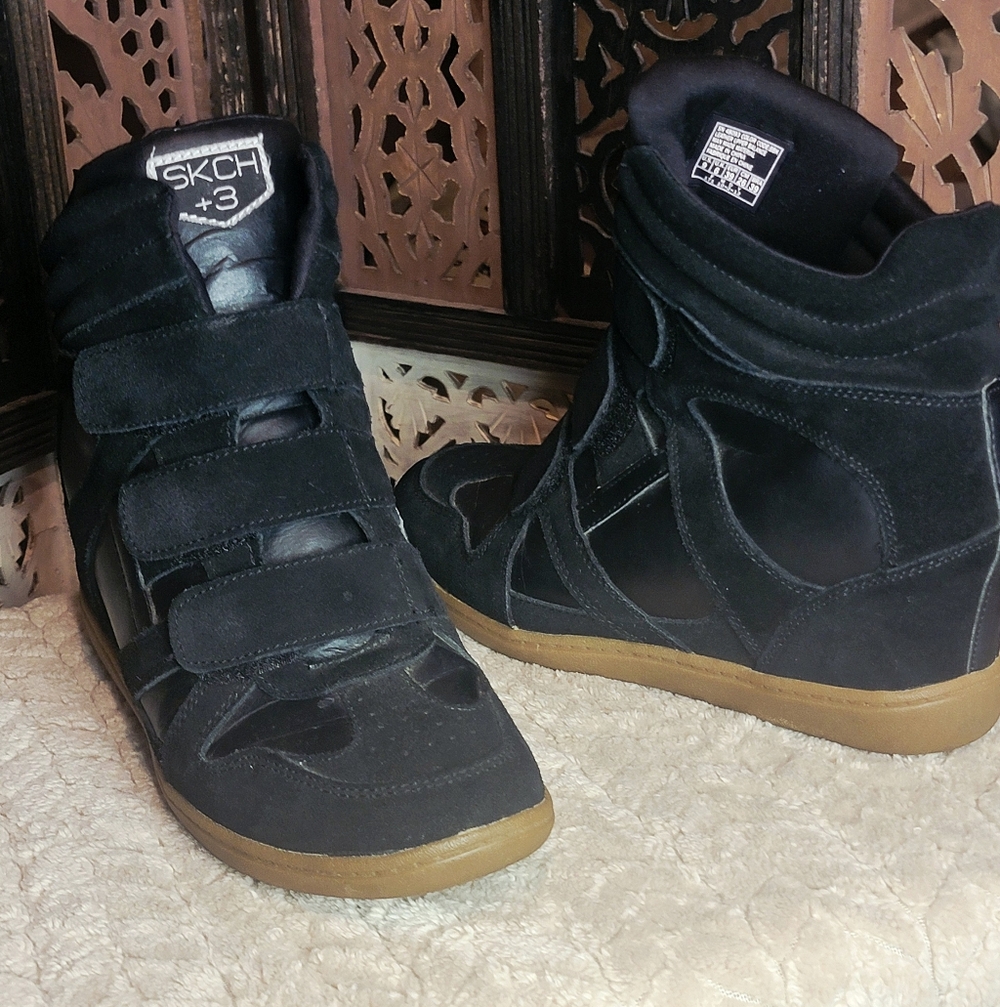 SKCH+3 BY SKECHERS, BLACK, Sz 9 Like NEW! - Picture 6 of 8